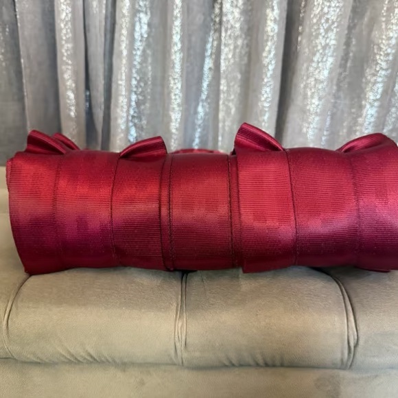 Harveys Burgundy Satchel with Braided Handles - Picture 3 of 4